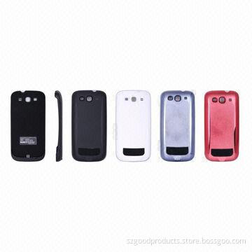 Backup Batteries with 3,300mAh Rechargeable Lithium Battery, Battery and Case, 2-in-1 for Samsung S3